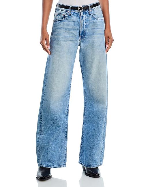 Mother Blue The Fangirl Fatigue Flood High Rise Ankle Jeans