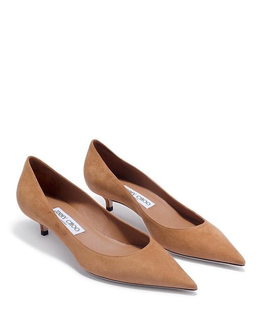 Jimmy Choo Brown Amelia Suede Pumps