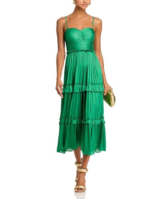 knee length dresses for ladies Lexi Short Sleeve Fit & Flare Midi Dress – Marine Layer main image 0