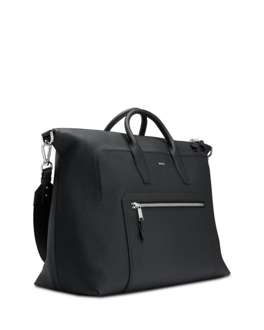 BOSS by HUGO BOSS Highway Leather Holdall Bag in Black for Men | Lyst