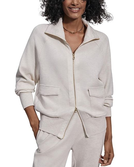 Varley Gray Roxbury Zip Jacket