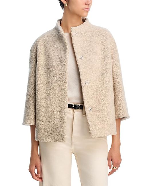 Cinzia Rocca Natural Short Boucle Jacket