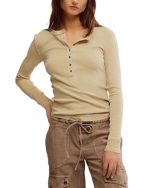 Free People Women's Natural We The Free Jamie Henley Top