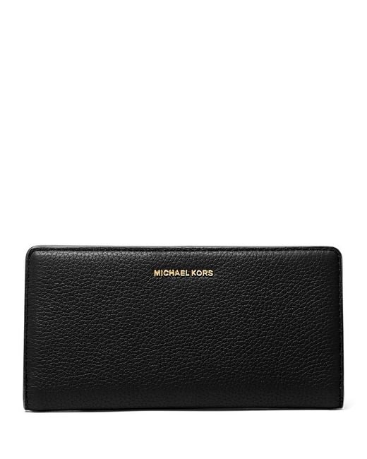 Michael Kors Black Michael Bryant Large Slim Snap Wallet