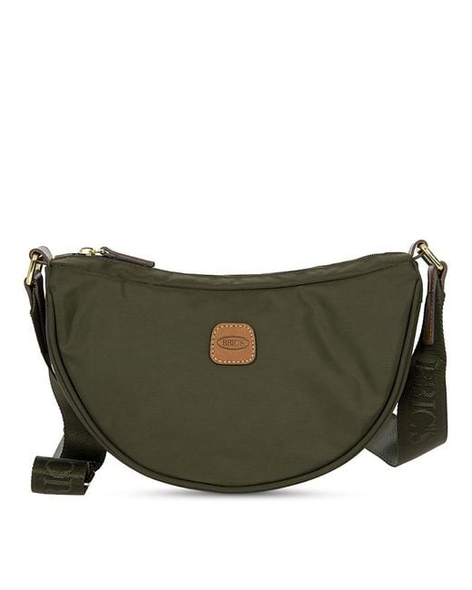 Bric's Green X-Travel Mini Halfmoon Bag