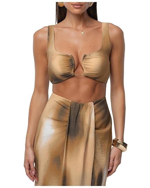 JLUXLABEL Brown Earthbound Top