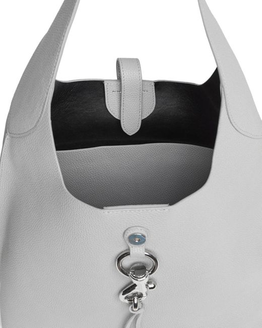 Rebecca Minkoff Leather Megan Large Hobo Shoulder Bag in Gray Lyst
