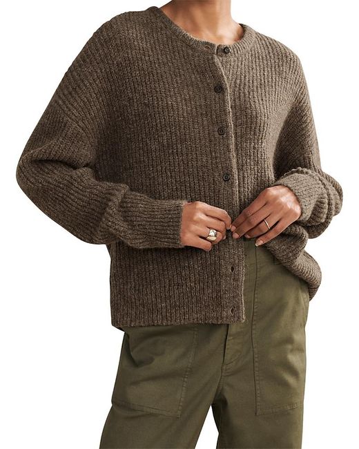 Jenni Kayne Brown Hayes Crewneck Cardigan