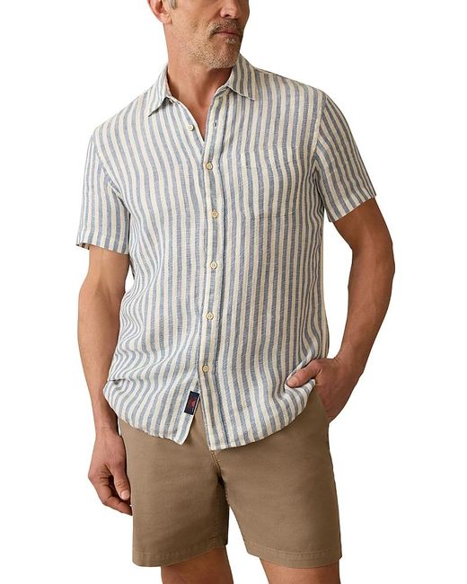 Faherty Brand Gray Essential Drawstring 6.5 Shorts for men