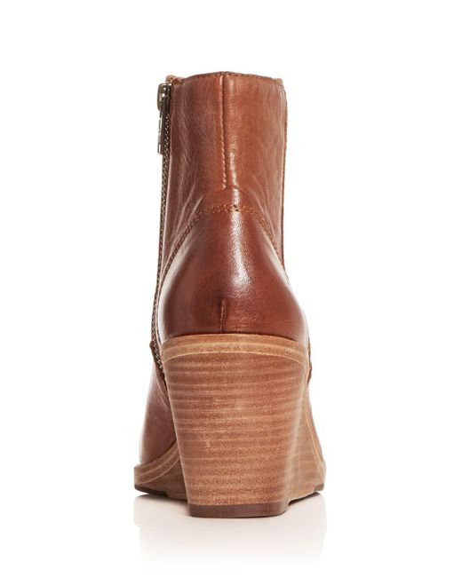 frye emma wedge bootie