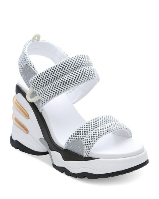 Ash Cosmos Wedge Platform Sneaker Sandals in White | Lyst