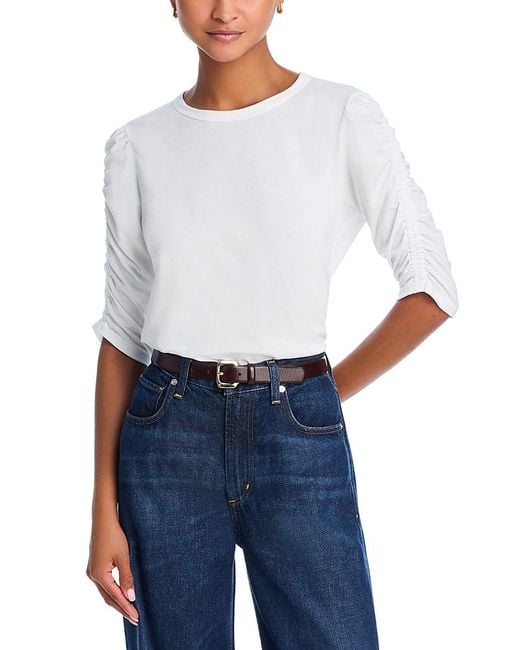 Veronica Beard White Waldorf Tee