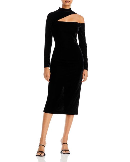 Reiss Tatiana Velvet Dress in Black Lyst