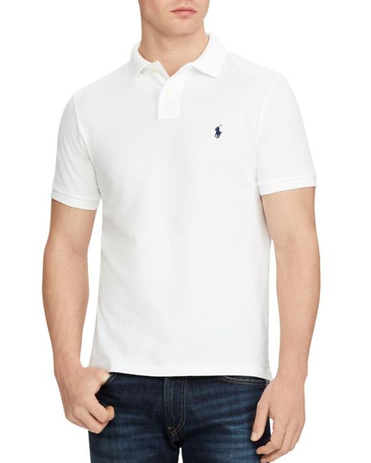 polo ralph lauren men's custom slim fit mesh polo