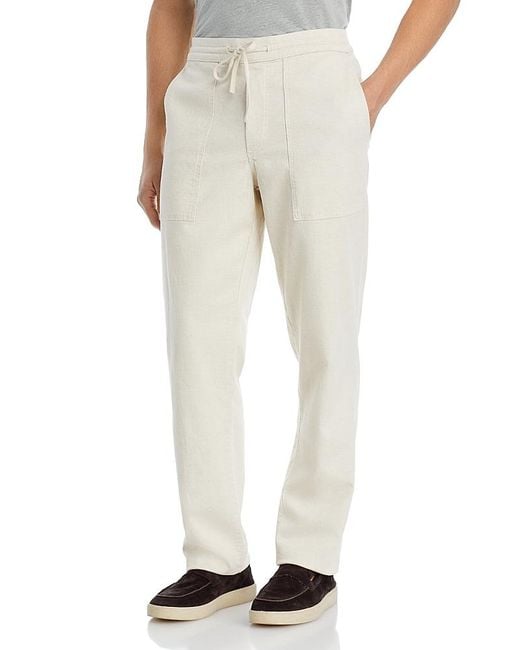 AG Jeans Natural Wells Linen Relaxed Fit Drawstring Pants for men