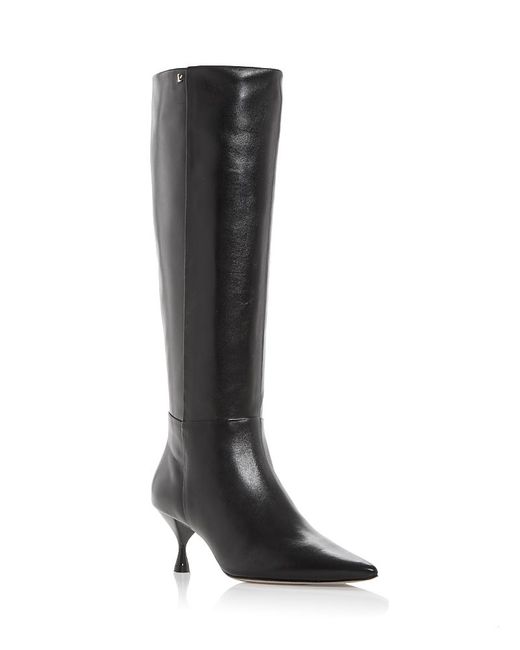 Larroude Black Georgia Pointed Toe Boots