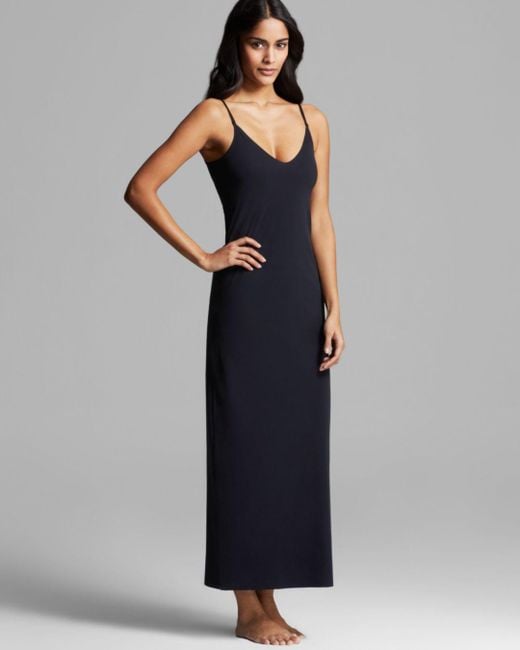 Commando Synthetic Debutante Long Slip in Black Lyst