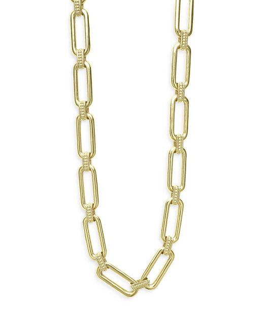 Lagos 18k Yellow Gold Link Necklace in Metallic Lyst
