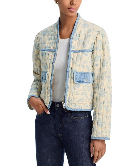 Blank NYC Blue Quilted Jacket