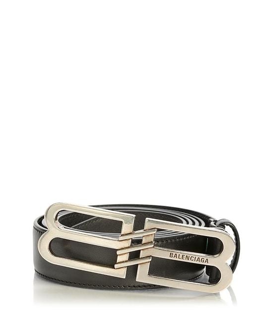 Balenciaga Bb Signature Belt Bb Monogram Coated Canvas in Black