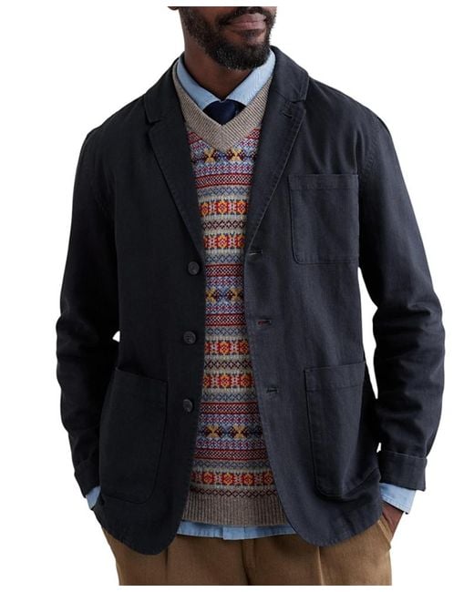 Seasalt Cornwall Blue Tollgate Jacket for men