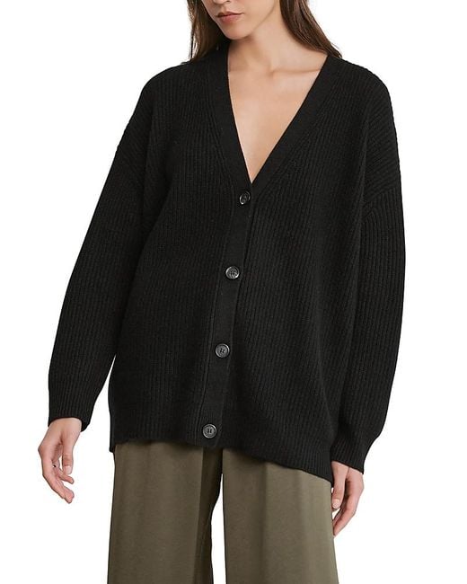 Jenni Kayne Women's Black Cashmere Cocoon Cardigan