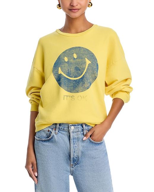 Mother Blue The Drop Square Sweatshirt