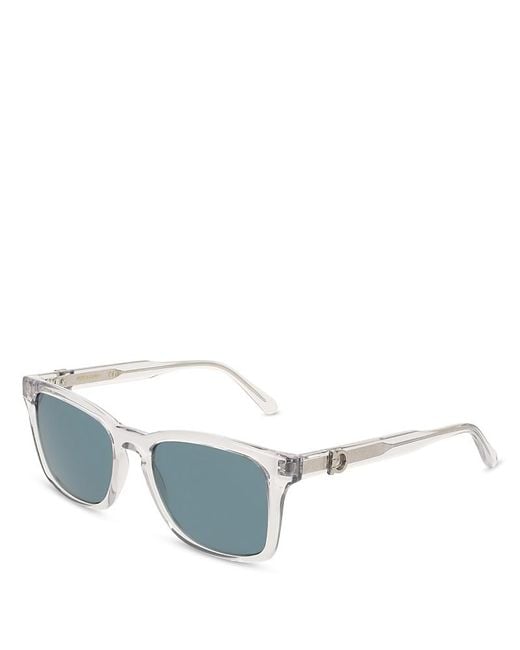Ferragamo Multicolor Solid Rectangular Sunglasses, 55Mm