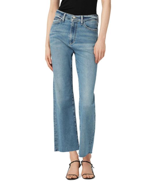 Joe's Jeans Denim The Blake High Rise Cropped Wide Leg Jeans In