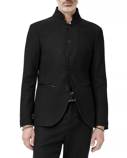 John Varvatos Black Slim Fit Soft Jacket for men
