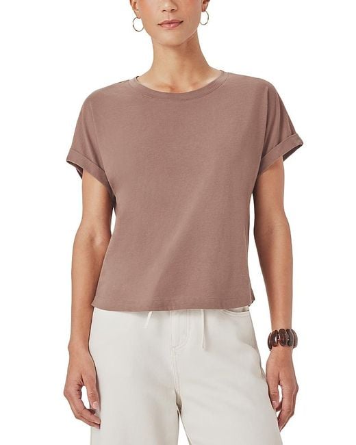 Splendid Multicolor Skye Cuffed Tee