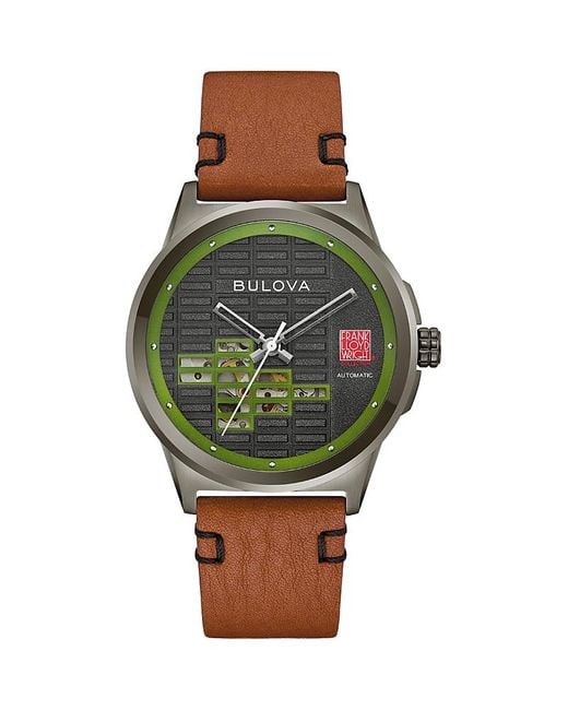 Bulova Green Frank Lloyd Wright Usonian Watch, 39Mm for men