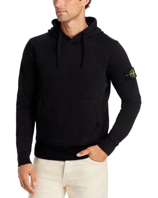 Stone Island Pullover Hoodie in Black for Men | Lyst Canada