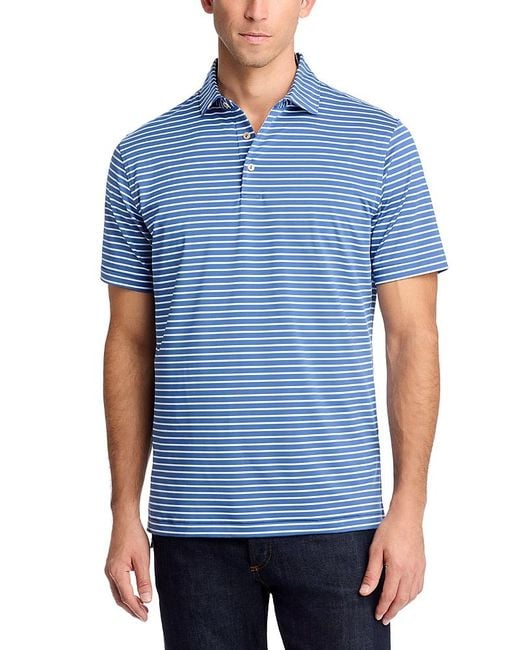 Peter Millar Blue Dunnes Performance Polo Shirt for men