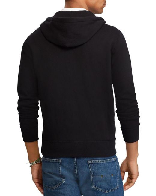 Polo Ralph Lauren Classic Full-Zip Fleece Hoodie in Black for Men - Save 61% - Lyst