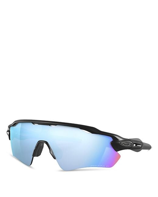 Oakley Blue Radar Ev Path Rectangular Sunglasses, 138Mm