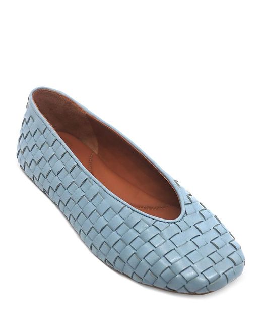 Gentle Souls Blue Willow Woven Flats