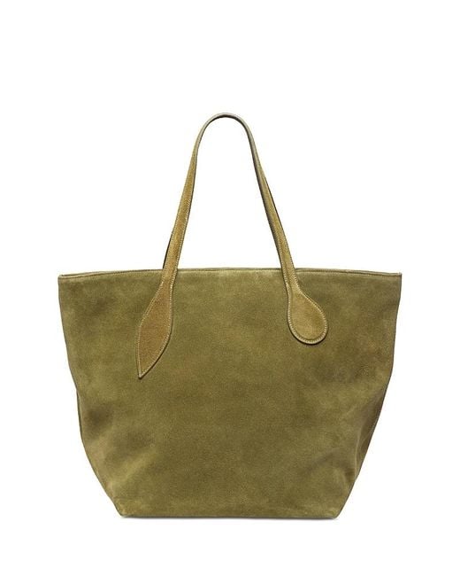 Liffner Green Suede Sprout Tote