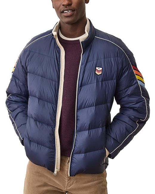 Marine Layer Blue Bode Puffer Jacket for men