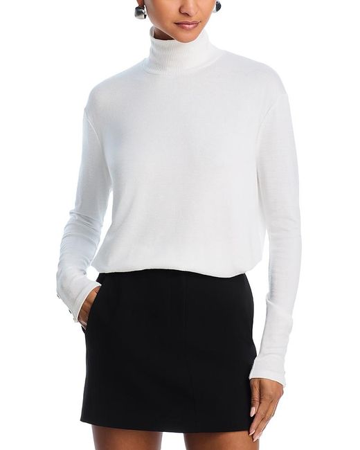 Rag & Bone White The Knit Turtleneck Top