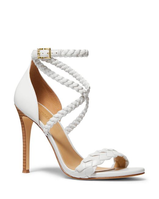 michael kors white high heels