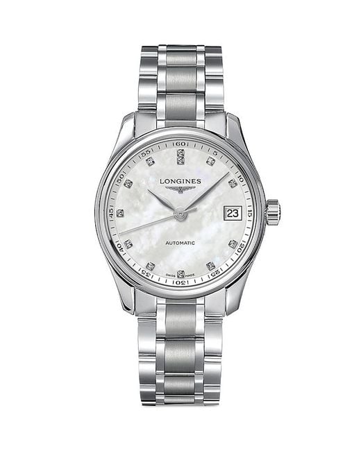 Longines Gray Master Watch, 34Mm