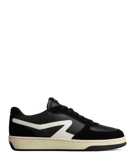 Rag & Bone Black Retro Lace Up Court Sneakers for men