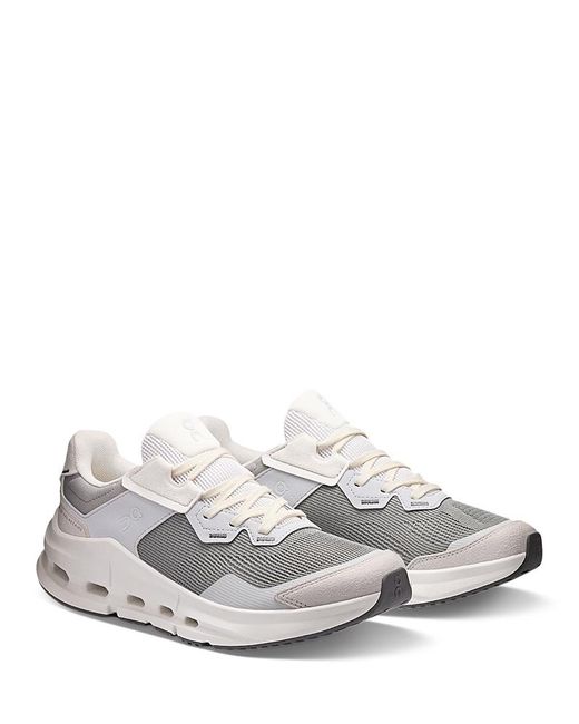 On Shoes White Cloudnova Rift Sneakers