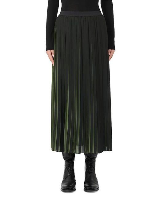 Weekend by Maxmara Black Bora Pleated Skirt