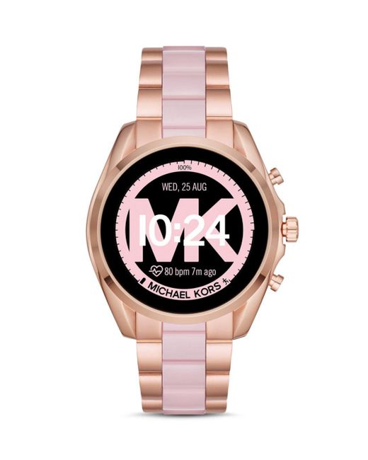 pink gold smartwatch