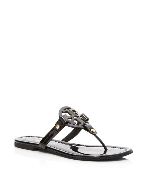 tory burch miller sandals sand patent