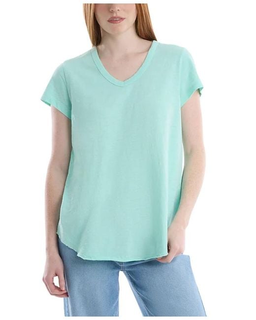 Wilt Green Shrunken V-Neck Tee