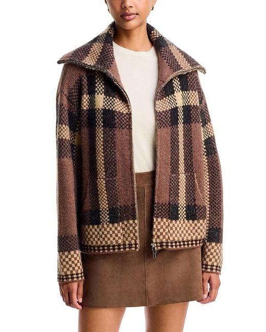 Six Fifty Brown Cypress Zip Up Collared Jacket