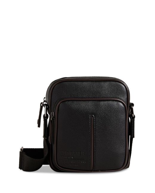 Ted Baker Josher Faux Leather Flight Bag in Black for Men Lyst